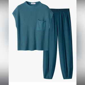 Teal Women's Knit set